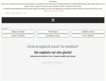 Tablet Screenshot of negozidiscarpe.com